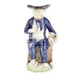 A creamware 'Sailor' Toby Jug, circa 1790