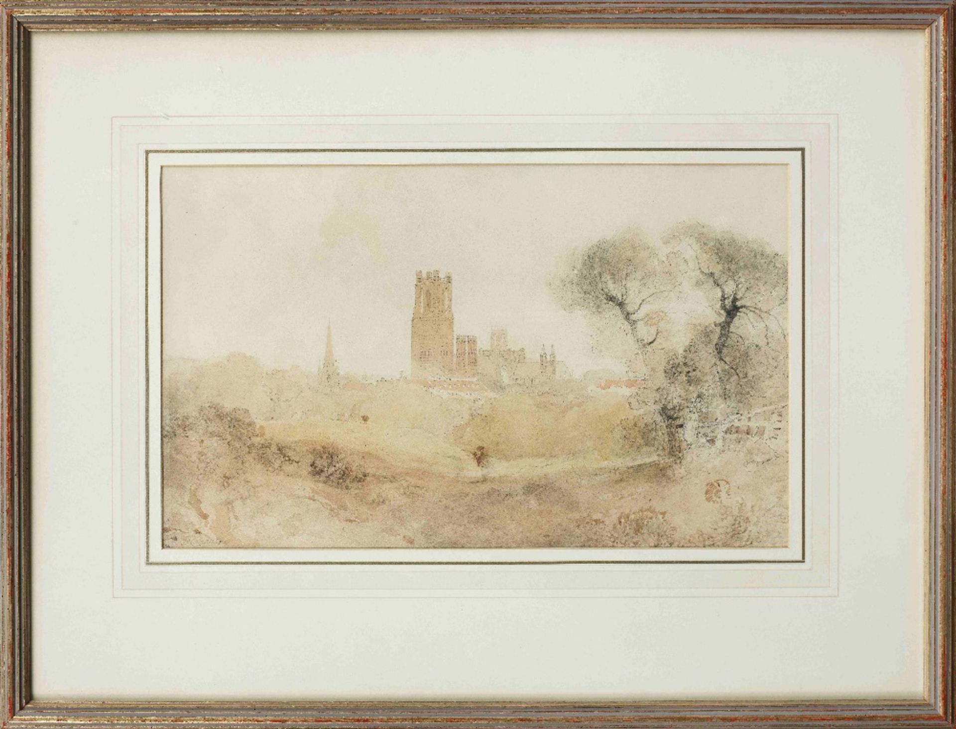 John Sell Cotman (Norwich 1782-1842 London) Ely Cathedral, from the South West, circa 1804 - Image 2 of 2