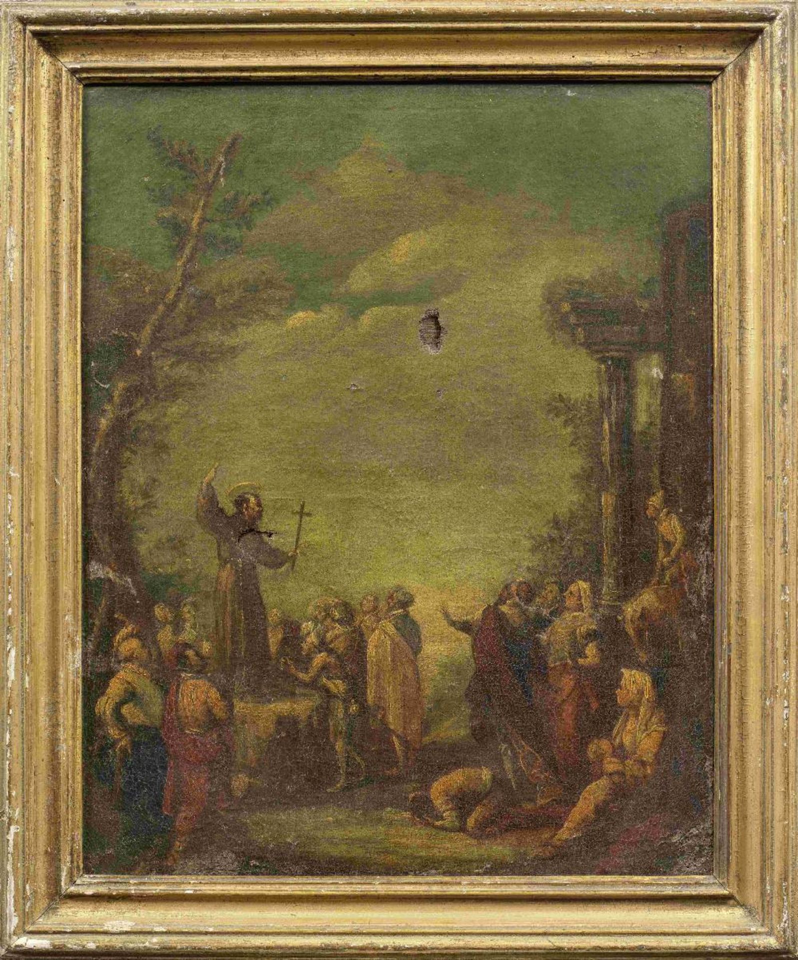 North Italian School, 18th Century Saint Dominic preaching; and Saint Francis of Assisi preaching... - Image 6 of 6