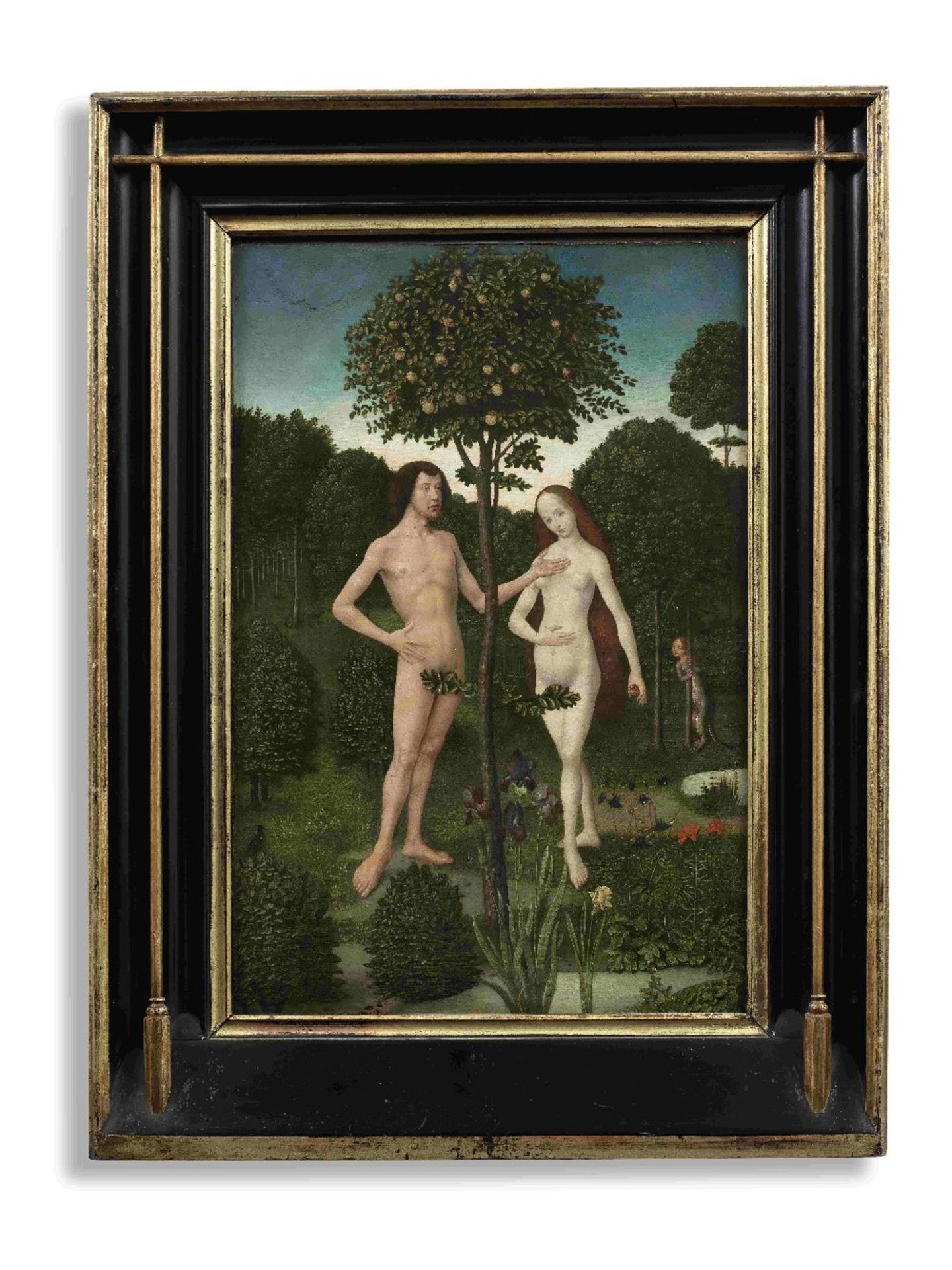 Master of the Embroidered Foliage (active in Brussels and Bruges 1480-1510) Adam and Eve in the G... - Image 2 of 3