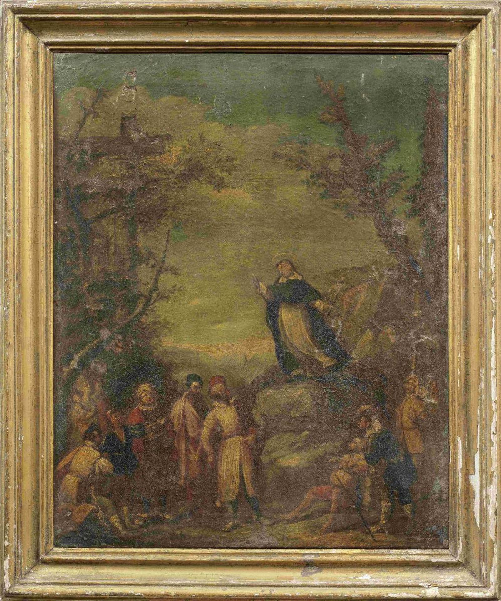 North Italian School, 18th Century Saint Dominic preaching; and Saint Francis of Assisi preaching... - Image 5 of 6