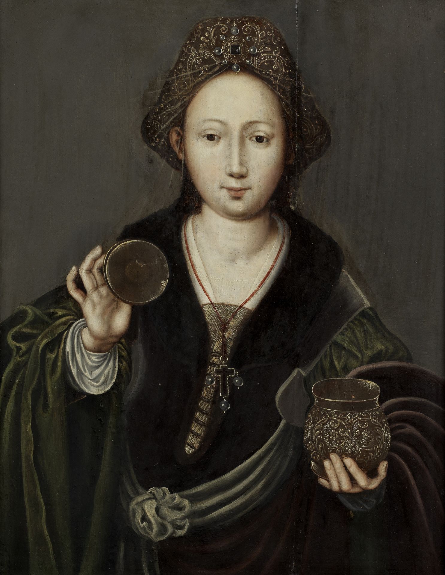 Follower of Master of the Mansi Magdalene (Antwerp, active circa 1490-1530) Saint Mary Magdalene