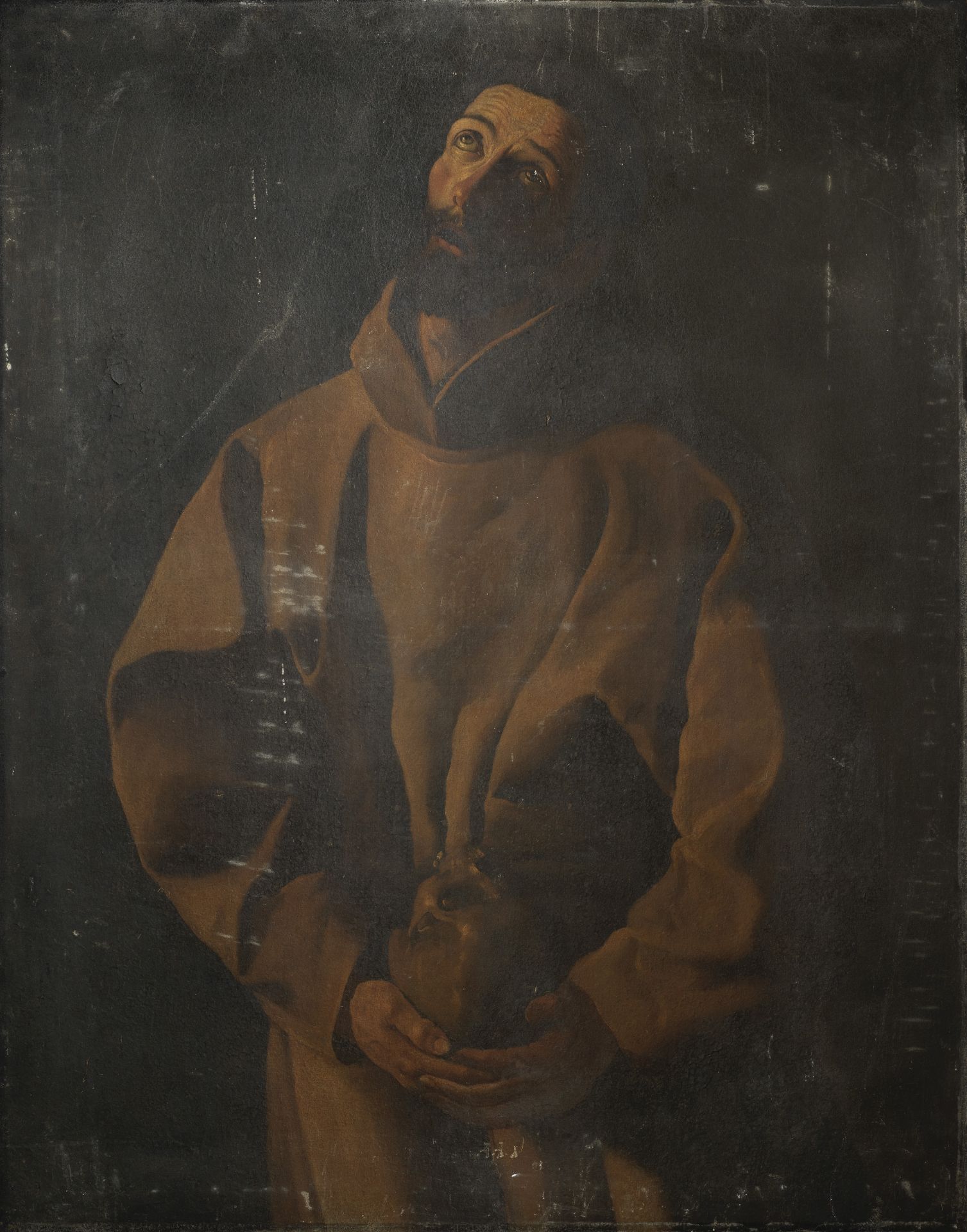 Studio of Francisco de Zurbar&#225;n (Fuente de Cantos 1598-1664 Madrid) Saint Francis unframed