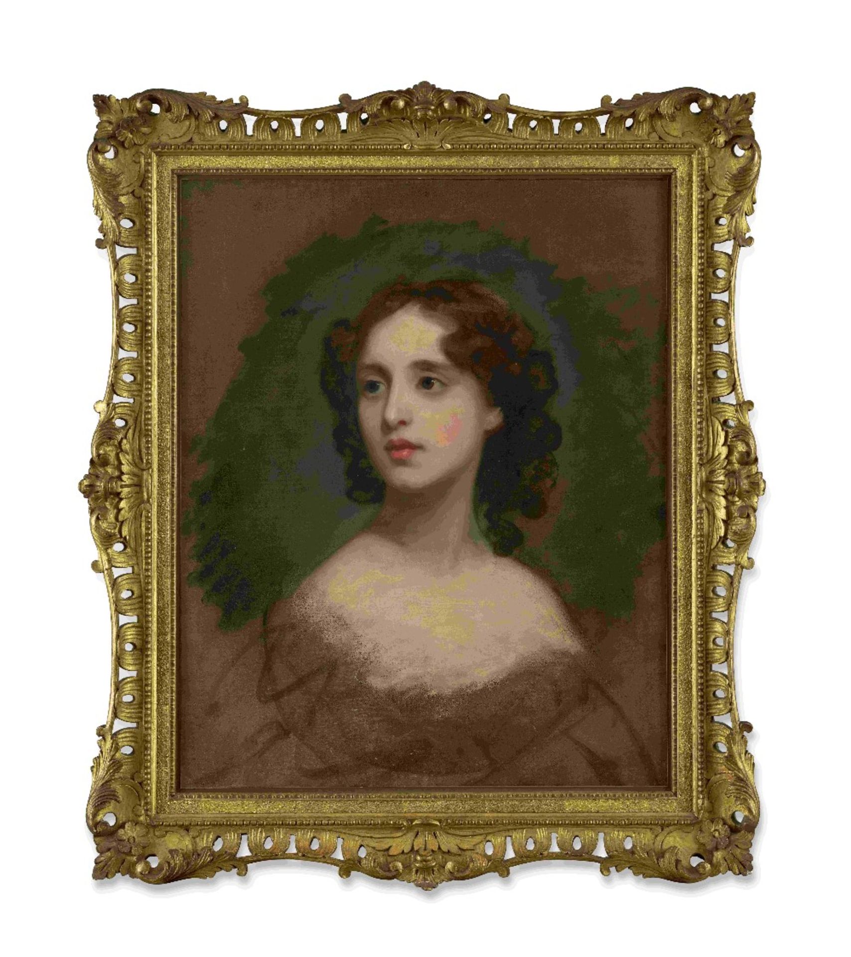 Attributed to Thomas Phillips (Dudley 1770-1845 London) Study of a young lady - Image 2 of 3