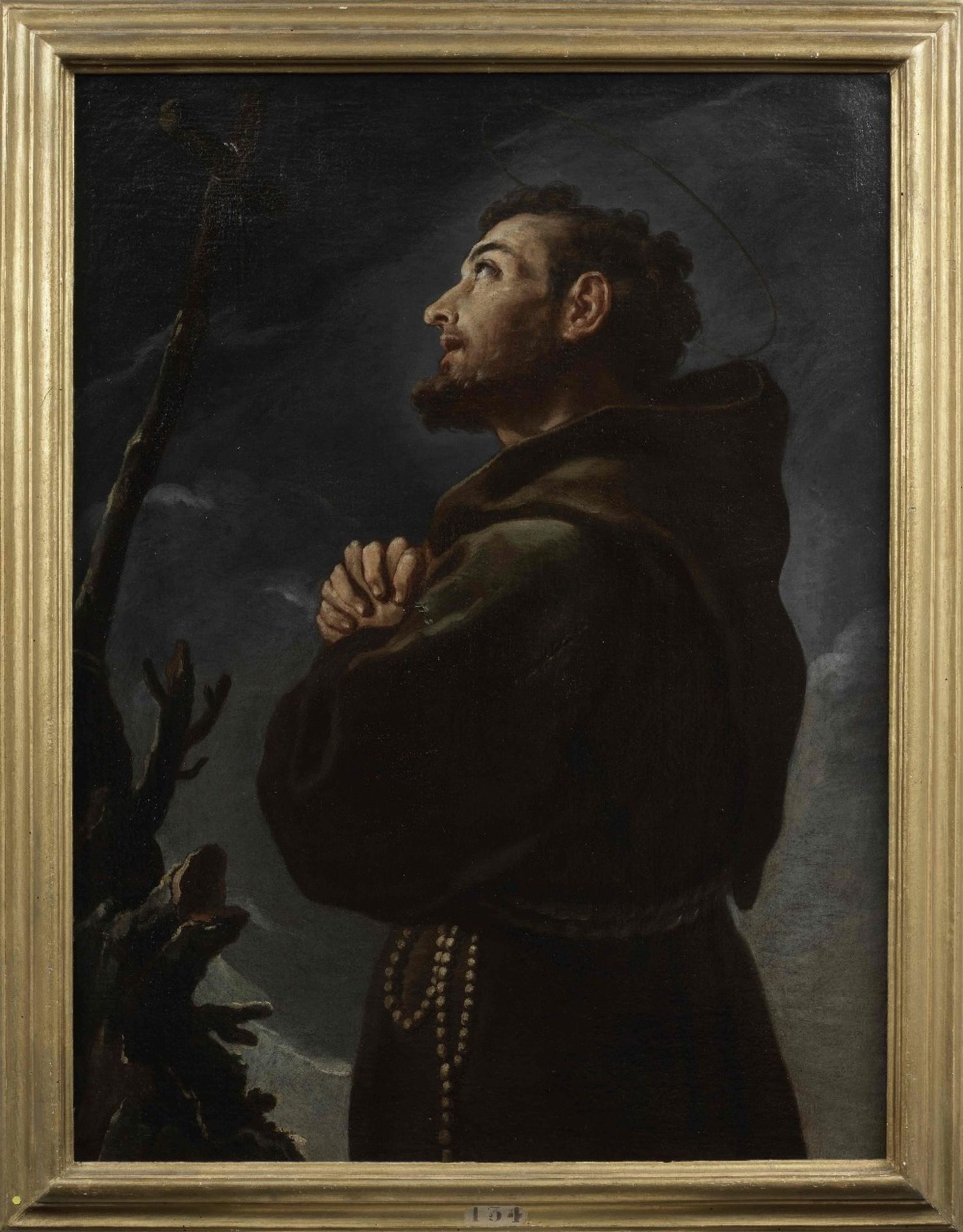 Pier Leone Ghezzi (Rome 1674-1755) Saint Nicholas of Tolentino; and Saint Francis of Assisi (2) - Image 4 of 6