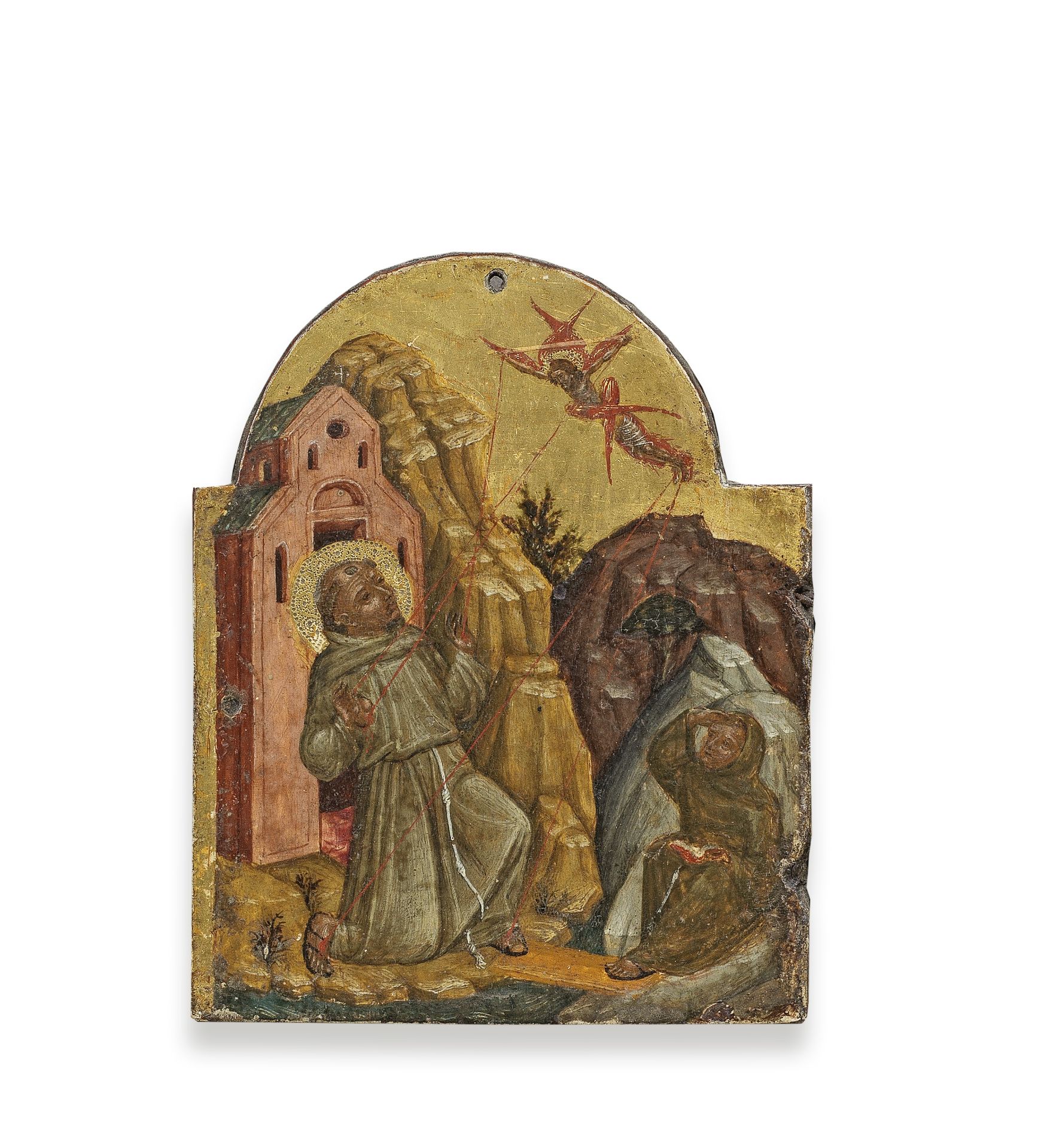 Venetian School, 15th Century Saint Francis receiving the Stigmata