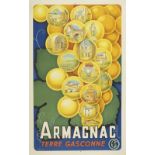 ANDRE GALLAND (1886-1965) ARMAGNAC, Terre Gasconne. SNCF