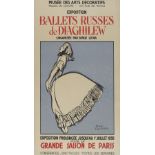 D'APRES JEAN COCTEAU (1889-1963) EXPOSITION BALLETS RUSSES DE DIAGHILEW