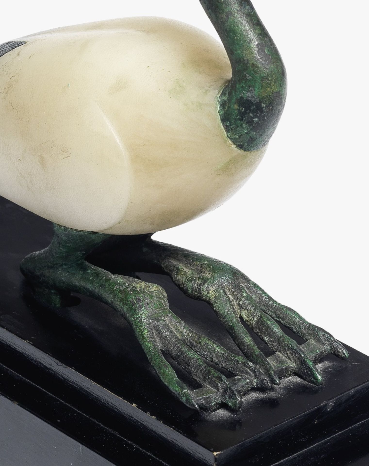 An Egyptian alabaster and bronze ibis - Image 4 of 4