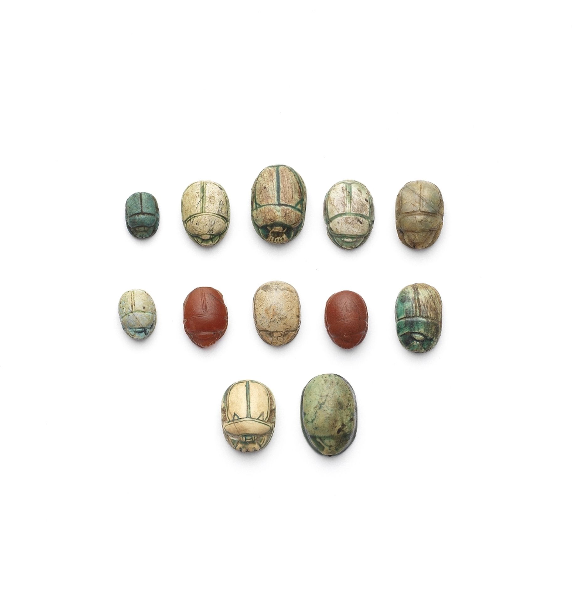 Twelve Egyptian scarabs and six later scarabs, 18 - Image 2 of 2