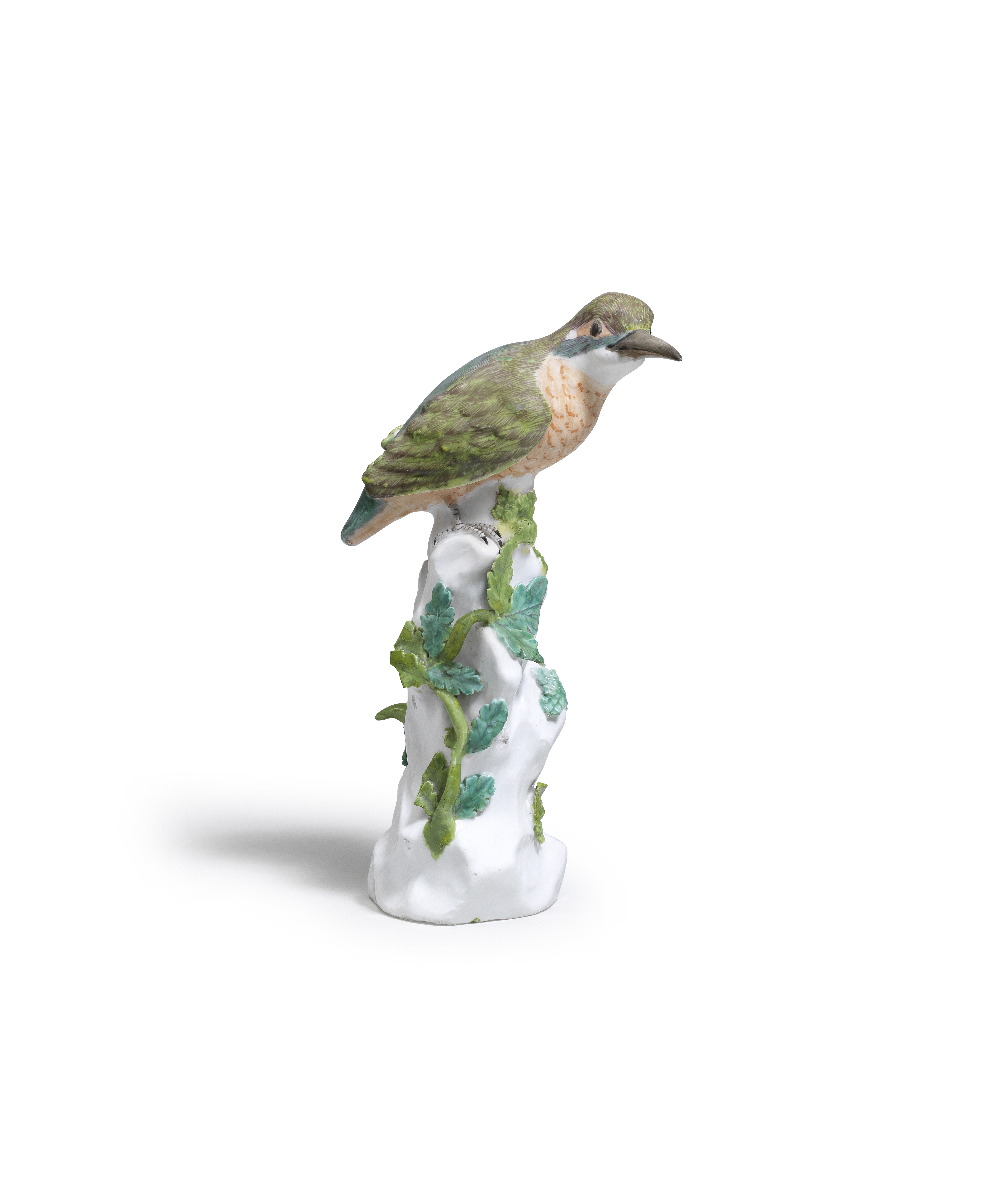 A rare Meissen model of a Kingfisher, circa 1740