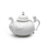 An extremely rare early Meissen teapot and cover, circa 1715-20