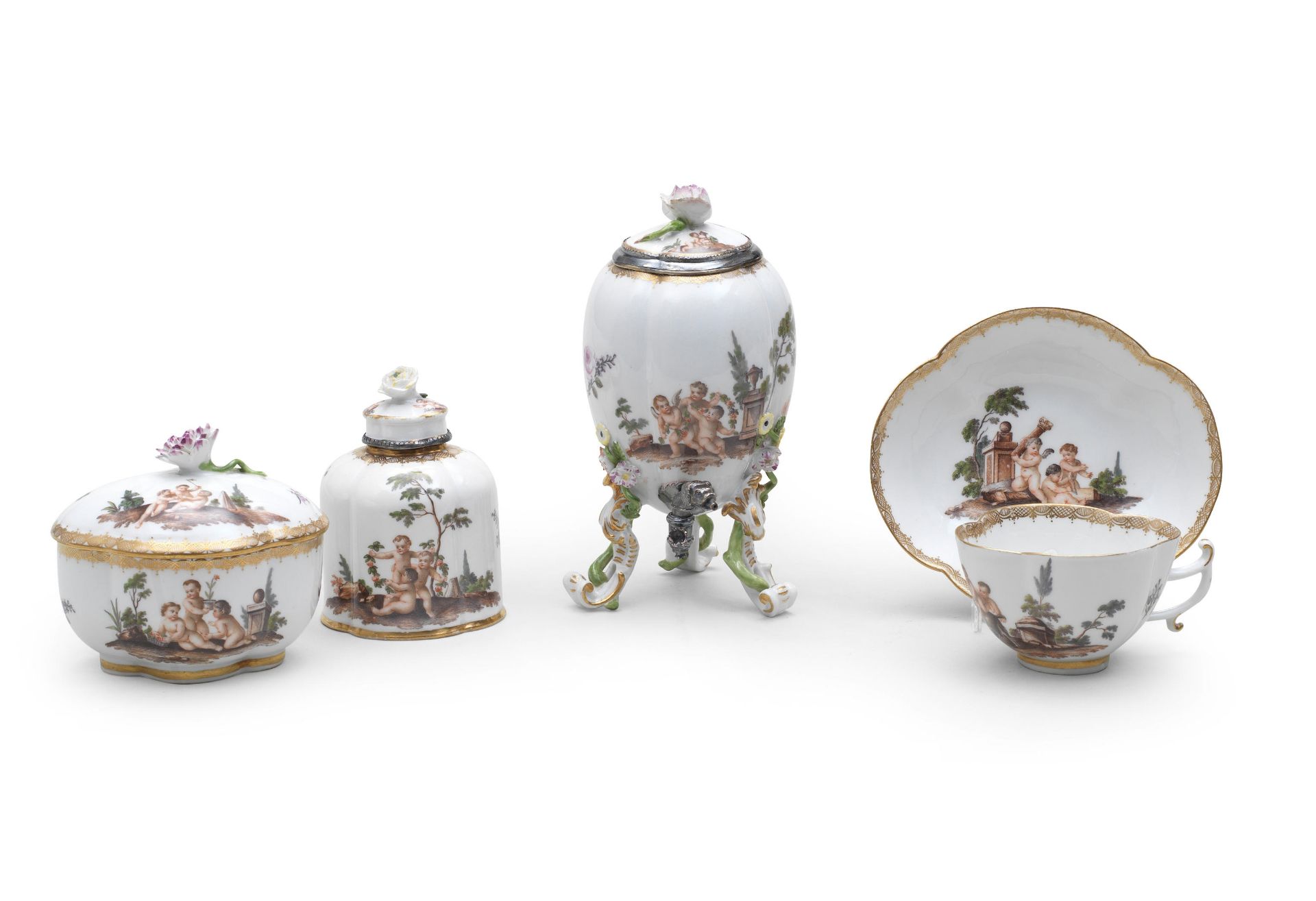 A Meissen part service, circa 1755