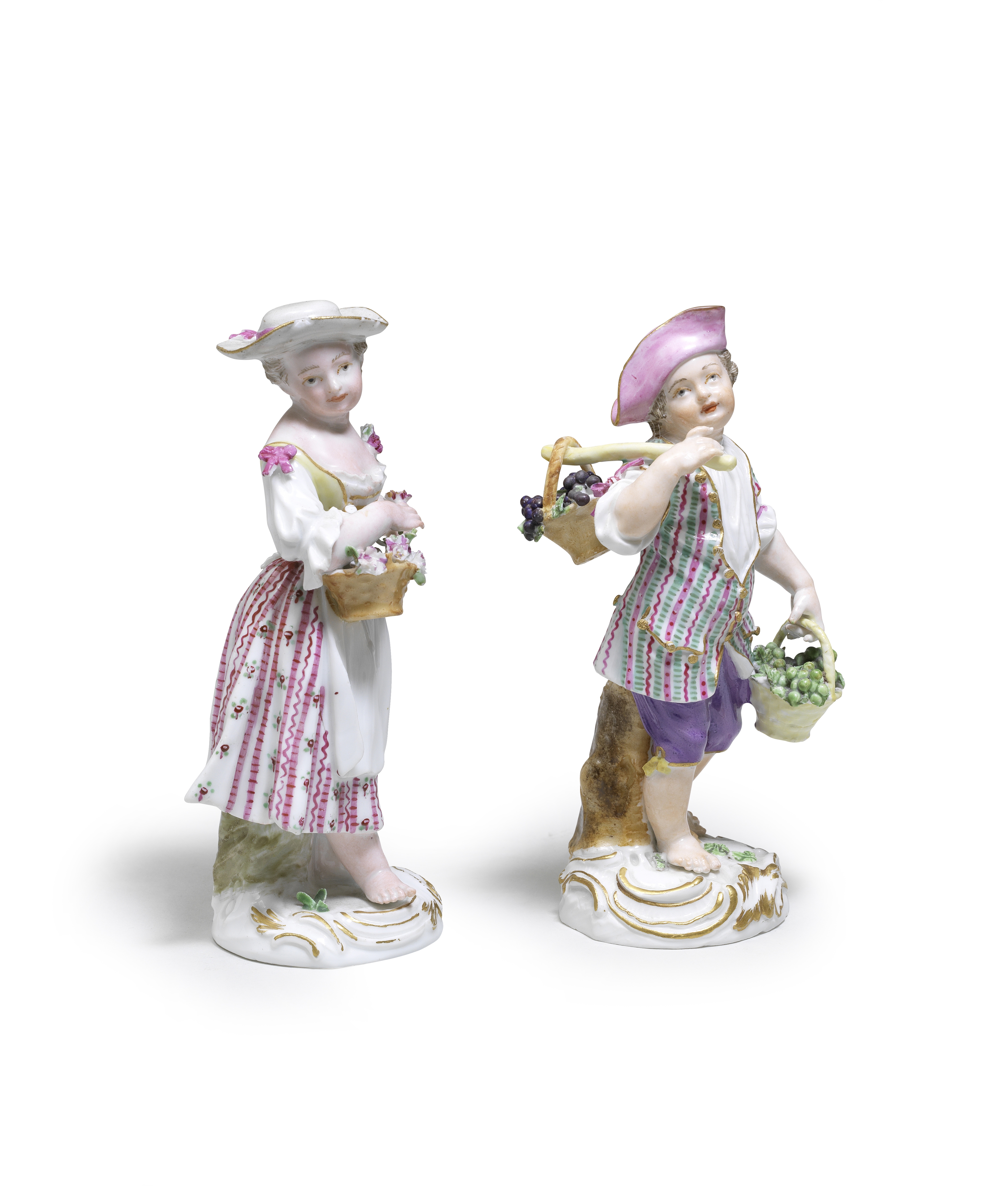 Two Marcolini Meissen figures of children, late 18th century