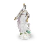 A Meissen figure allegorical of Justice, circa 1760