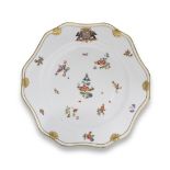 A Meissen plate from the Podewils service, circa 1741-42