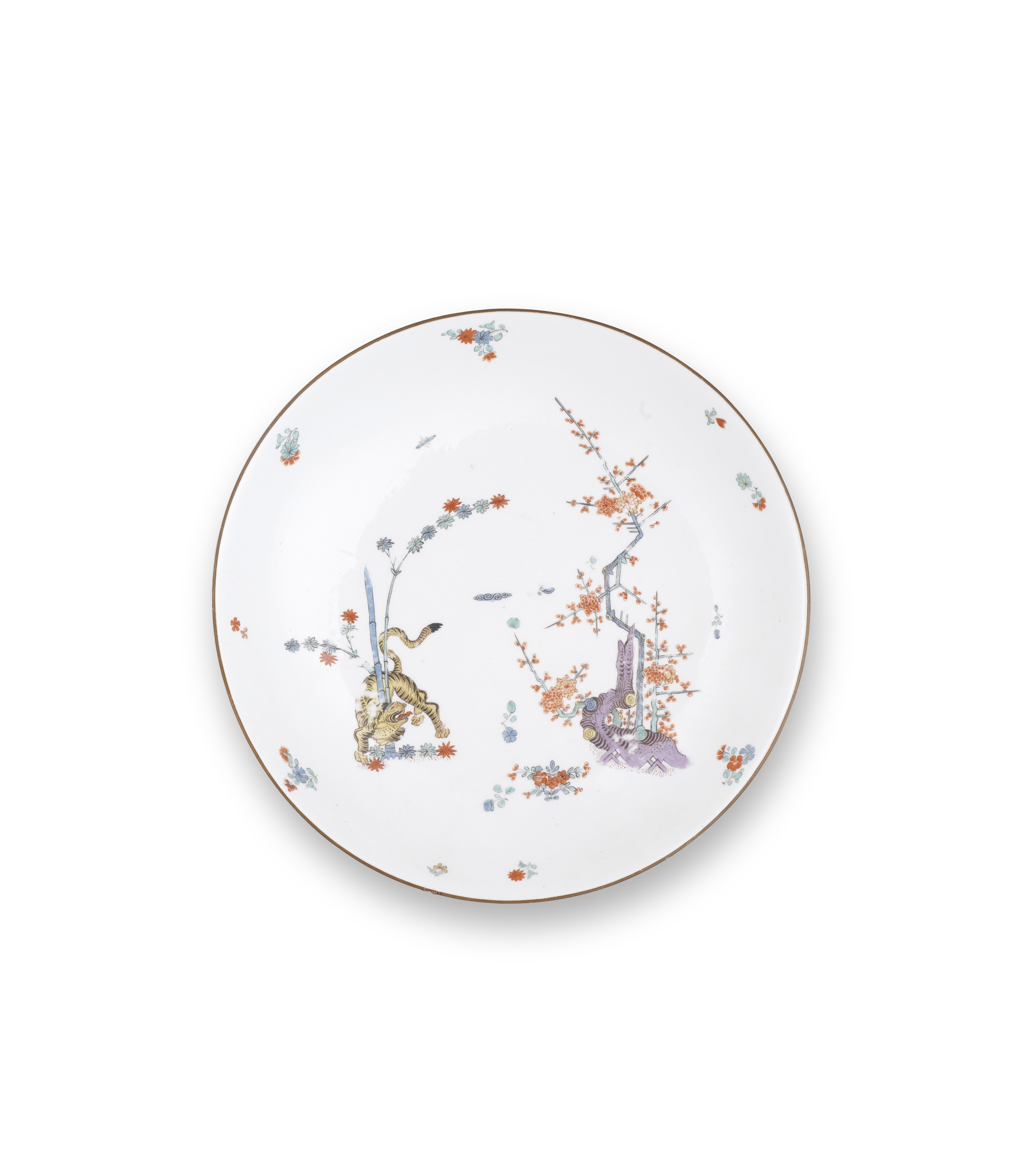 A Meissen circular dish, circa 1735-40