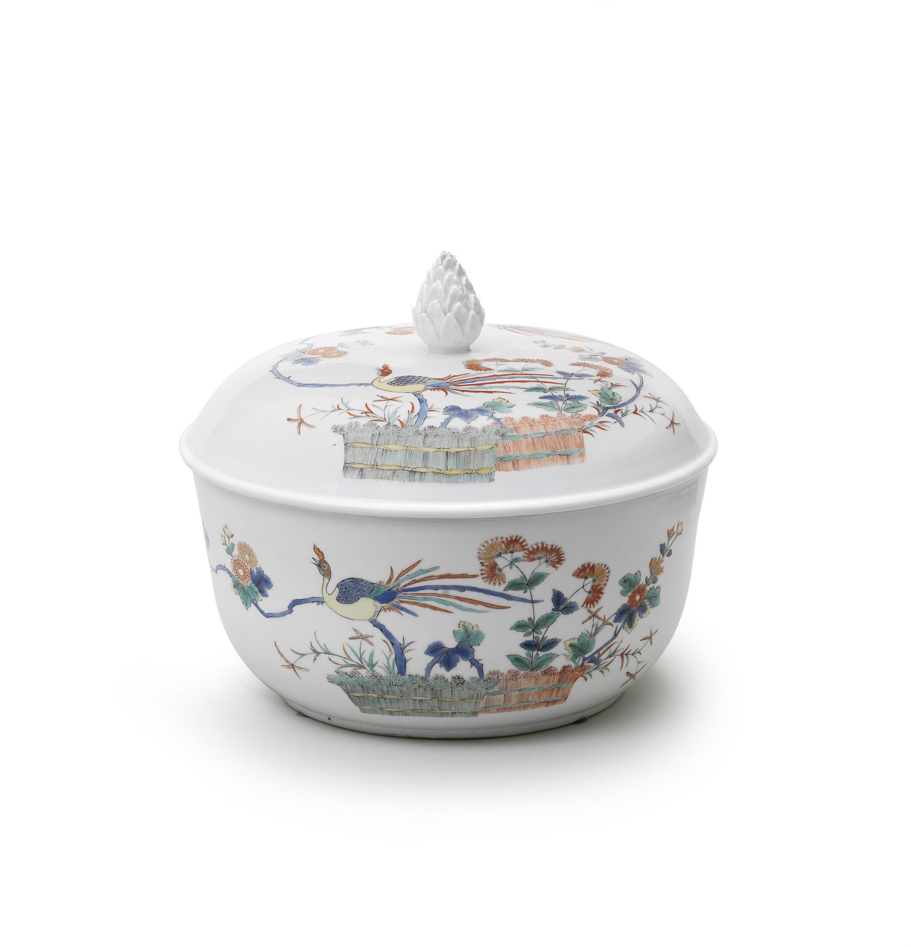 A Meissen circular tureen and cover, circa 1730