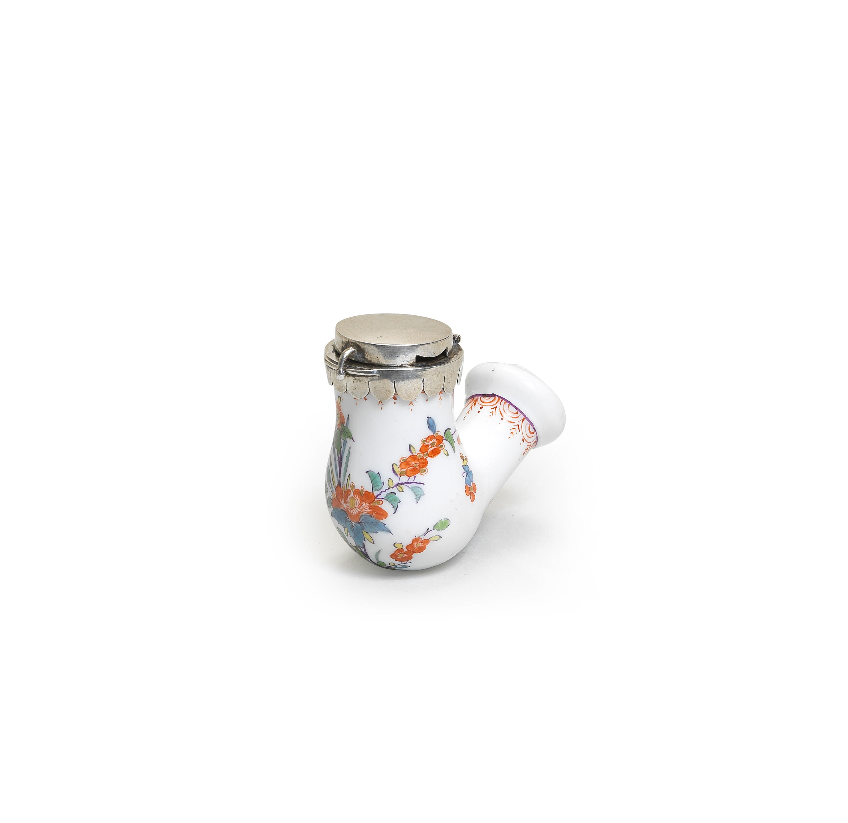 A rare Meissen pipehead, circa 1730