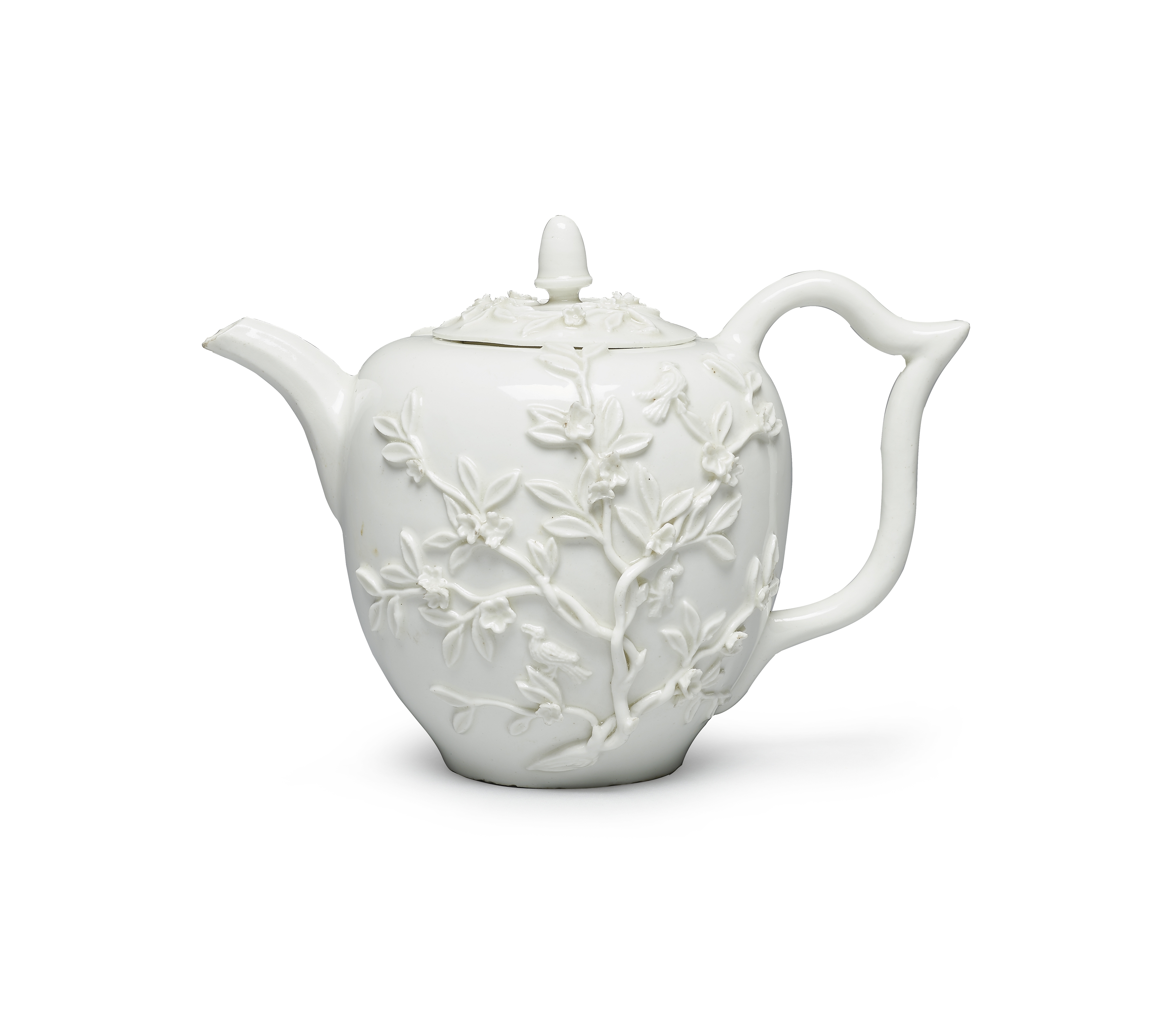 A rare Meissen teapot and cover, circa 1730