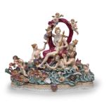 A large Meissen group of Amphitrite's triumphal procession, late 19th century