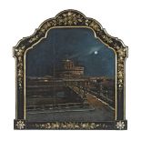 ITALIAN SCHOOL, 19TH CENTURY Castel St Angelo Probably adapted from a firescreen,