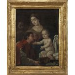 BOLOGNESE SCHOOL, EARLY 18TH CENTURY The Holy Family with Saint Stephen