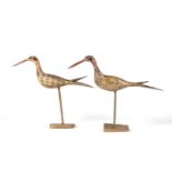 A PAIR OF FRENCH POLYCHROME DECORATED WATERFOWL DECOYS Late 19th / early 20th century (2)