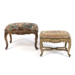 TWO LOUIS XV STYLE STOOLSFrench, 20th century (2)