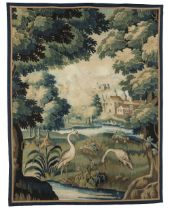 A FRENCH VEDURE TAPESTRY FRAGMENT Beauvais, 18th century