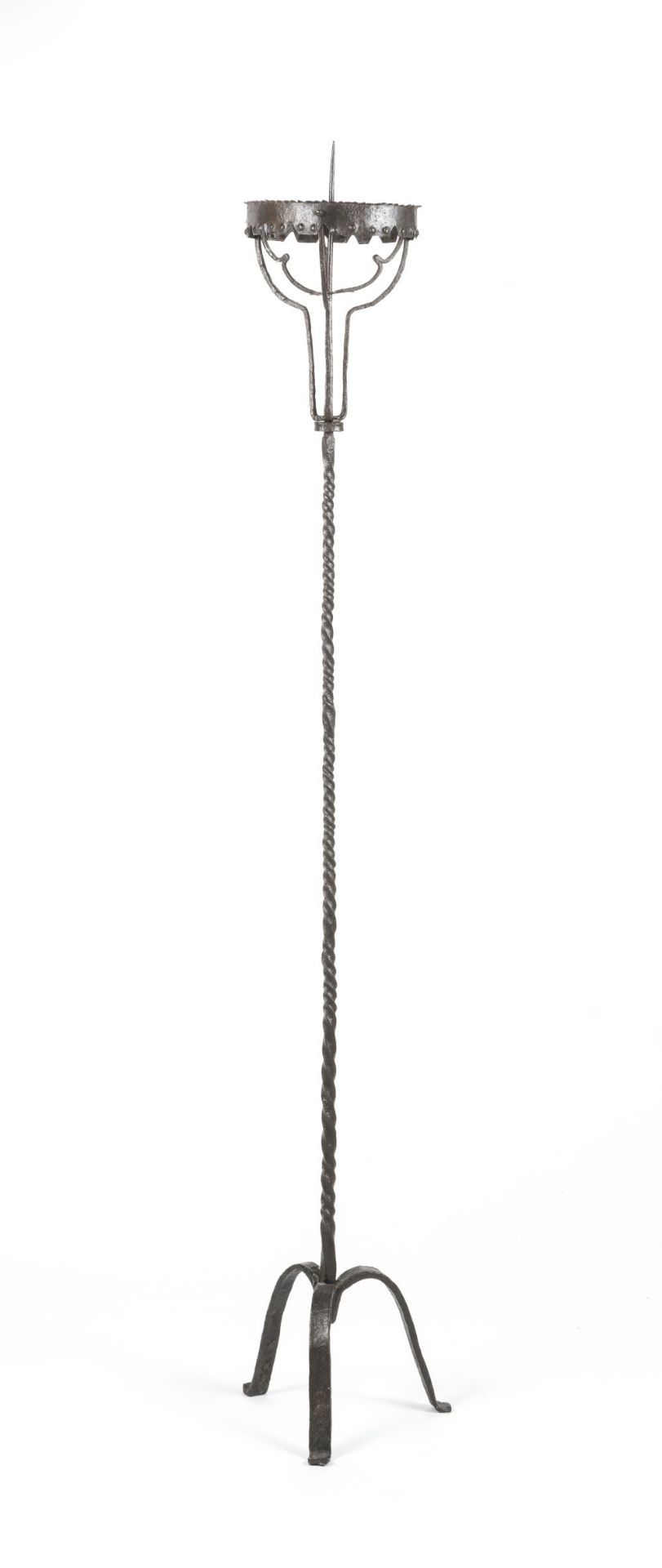 A WROUGHT IRON TORCHERE Possibly Spanish, 18th century