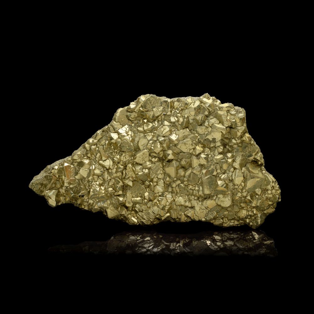 A LARGE PYRITE CLUSTER SPECIMEN