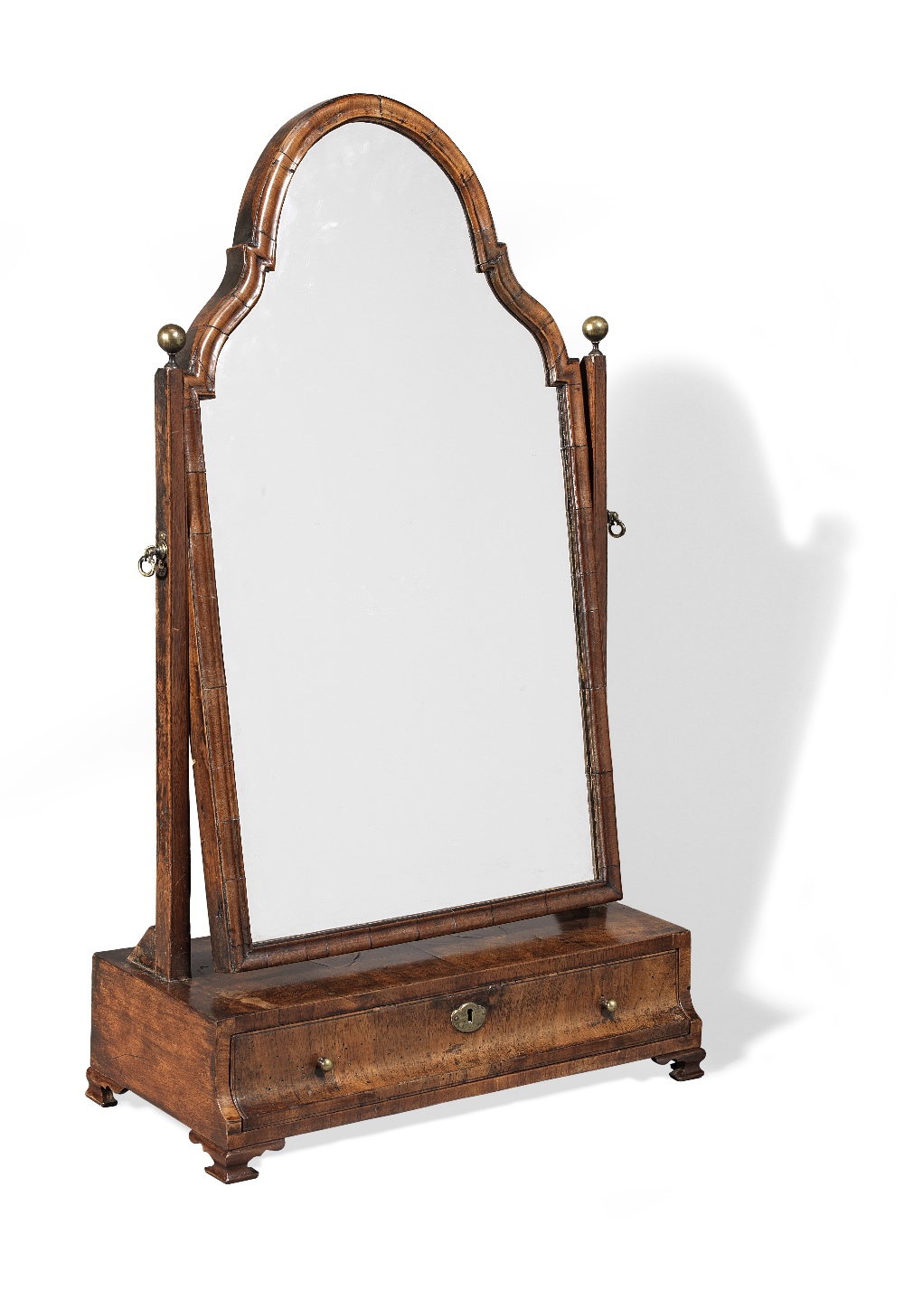 A GEORGE II MAHOGANY SWING TOILER MIRROR (2) - Bild 2 aus 2