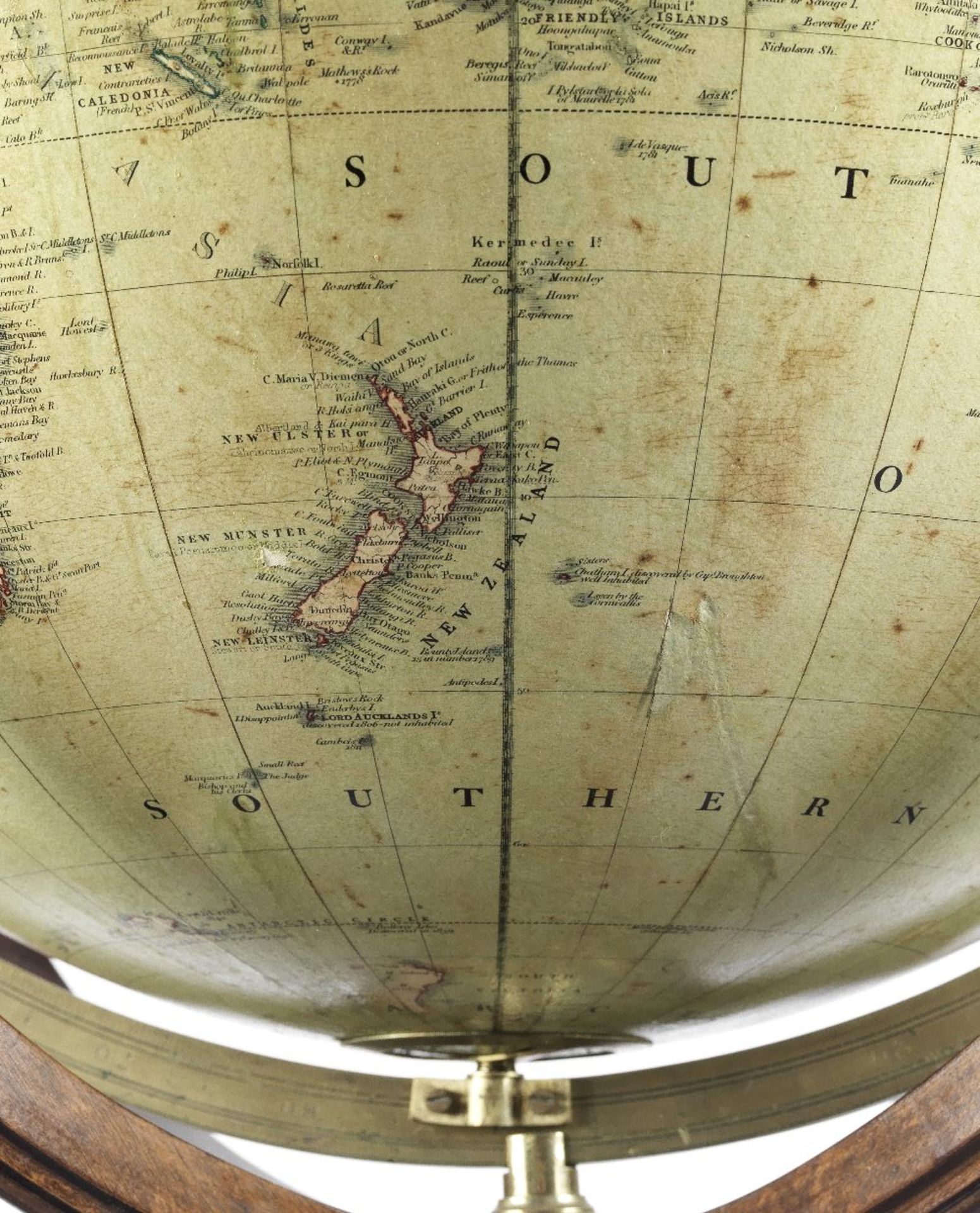 AN 18-INCH CRUCHLEY'S TERRESTRIAL GLOBE ON A STAND Cruchley of London, English, Mid-19th century - Image 3 of 3