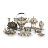 A COLLECTION OF VARIOUS SILVER PLATED ITEMS (12)