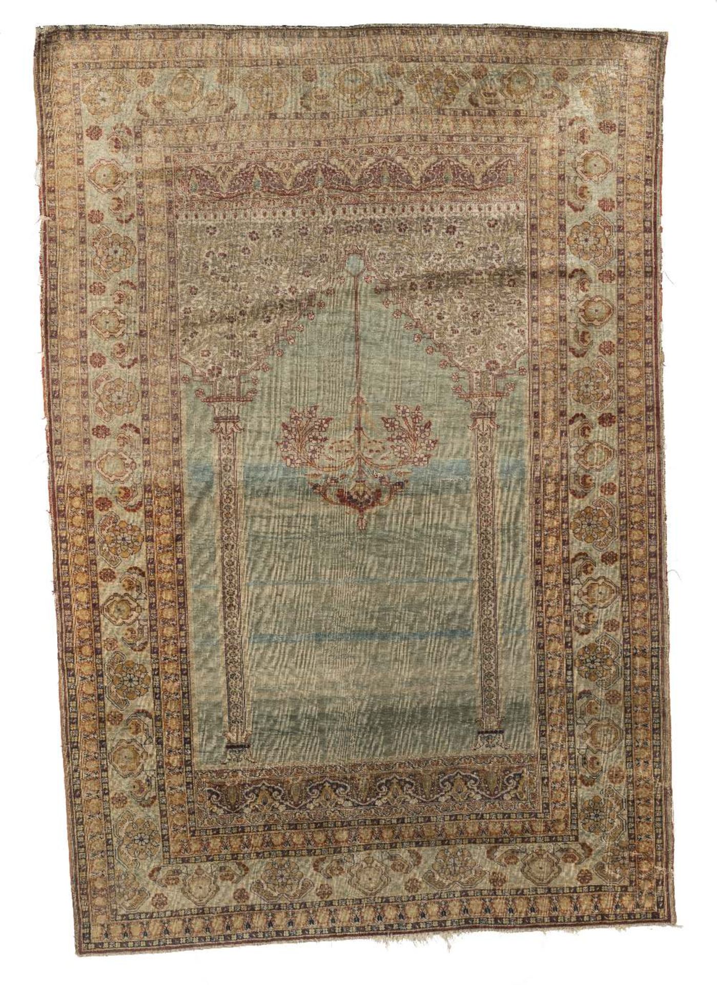 A TEKKE ENSI RUG West Turkestan 156cm long x 123cm wide (61in long x 48in wide), the silk rug 172... - Bild 2 aus 2