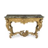 A LOUIS XV GILTWOOD CONSOLEProbably 18th century