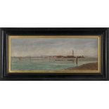English school, late 19th century A view of the Venetian lagoon, with the Island of Burano in th...