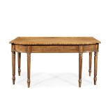 A LATE GEORGE III MAHOGANY SERVING TABLE