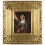 British School, circa 1820 Portrait of a gentleman, seated, wearing black jacket, and another, a ...