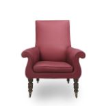 A WILLIAM IV MAHOGANY ARMCHAIR Circa 1832