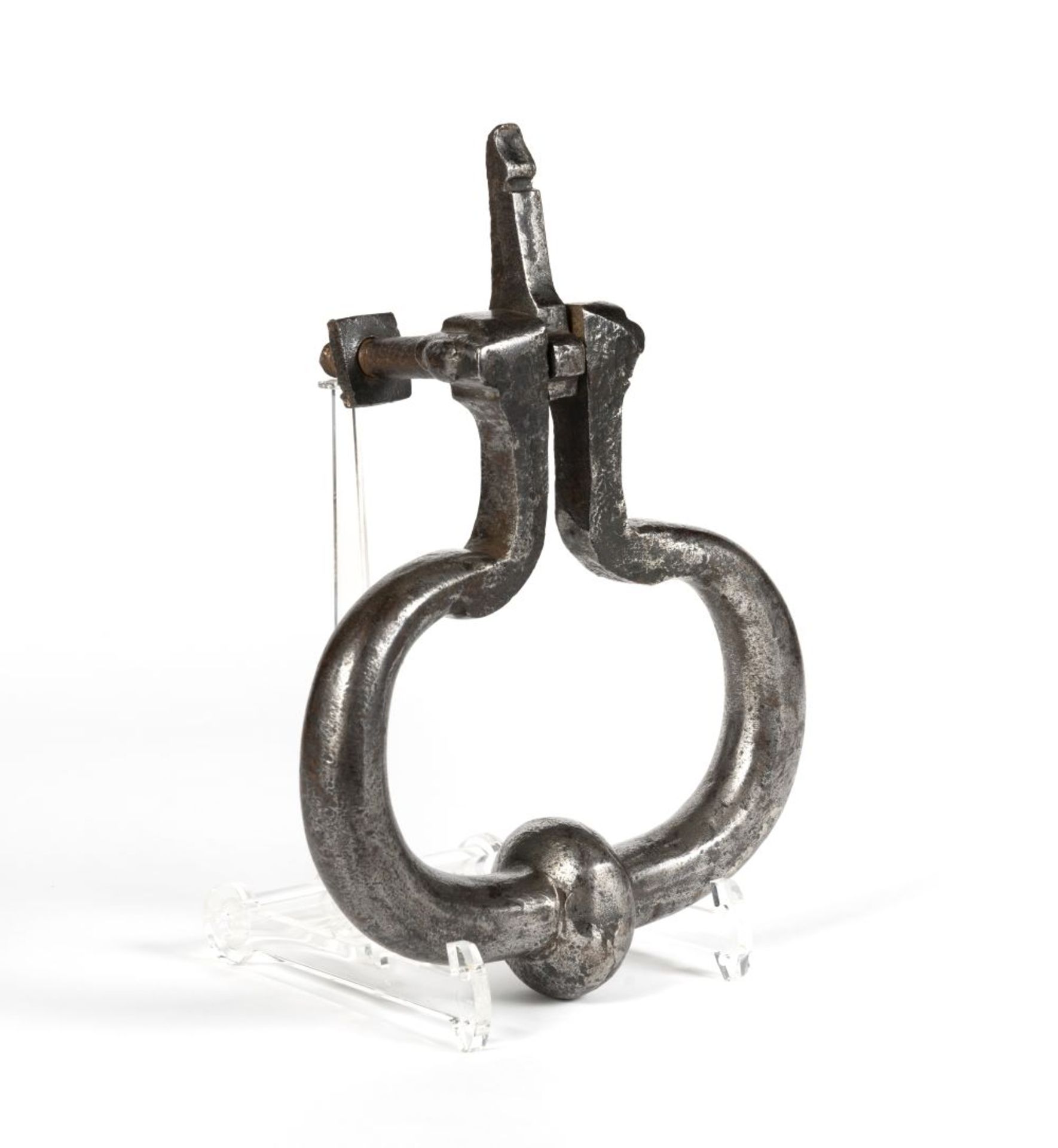 A LARGE FRENCH IRON DOORKNOCKER Circa 1600