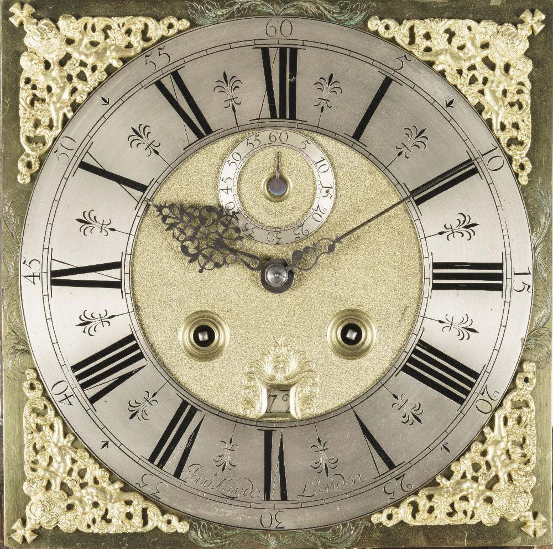 A MONTH-GOING WALNUT AND SEAWEED MARQUETRY LONGCASE CLOCK Jonathan Lowndes, London, circa 1710 - Image 2 of 2
