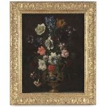 Circle of Jean-Baptiste Monnoyer (Lille 1636-1699 London) Carnations, tulips and other flowers in...