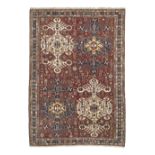 A SOUMAC RUG 292cm long x 206cm wide (115in long x 81in wide)