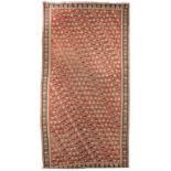 A FLATWEAVE CARPET 401cm long x 210cm wide (157 1/2in long x 82 1/2in wide)