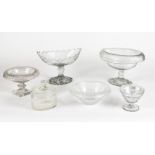 A COLLECTION OF IRISH CUT-GLASS 19th century (6)