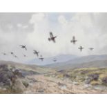 JOHN CYRIL HARRISON (BRITISH, 1898-1985) Grouse in flight