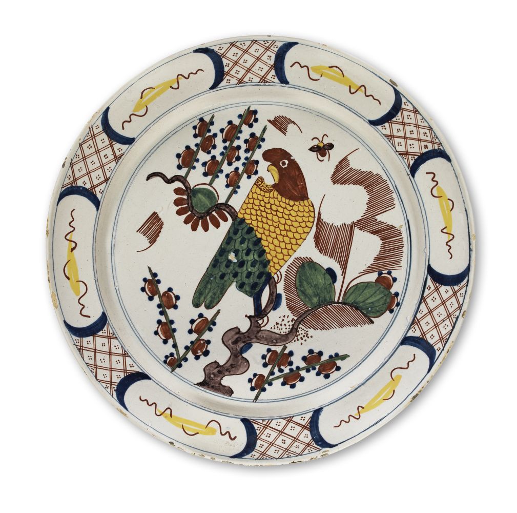 A DUTCH DELFT CHARGER 18th century