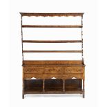 A WELSH 18TH CENTURY OAK DRESSER